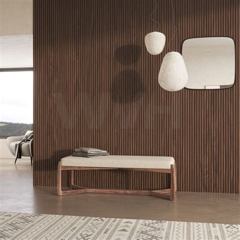 Luxury American Oak Gray Felt Acoustic Slat Wood Wall Panels