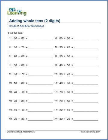 14 Math Worksheets For 2nd Graders Free PDF At Worksheeto