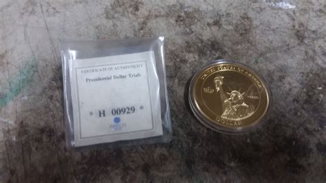 Abraham Lincoln Trial Proof Golden Dollar 24KT Plated Coin American