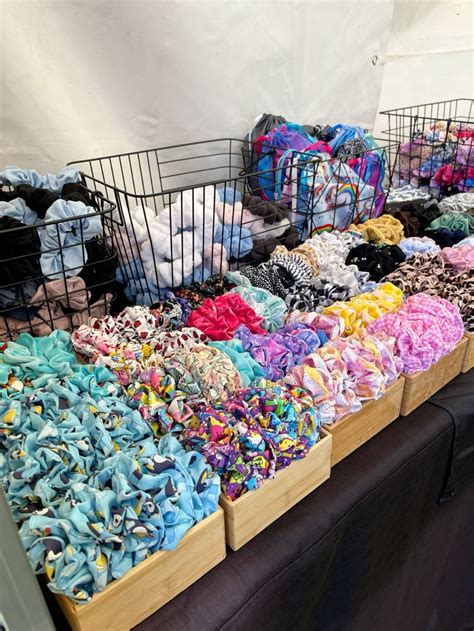 Scrunchies In 2025 Craft Fair Booth Display Scrunchies Craft Fairs