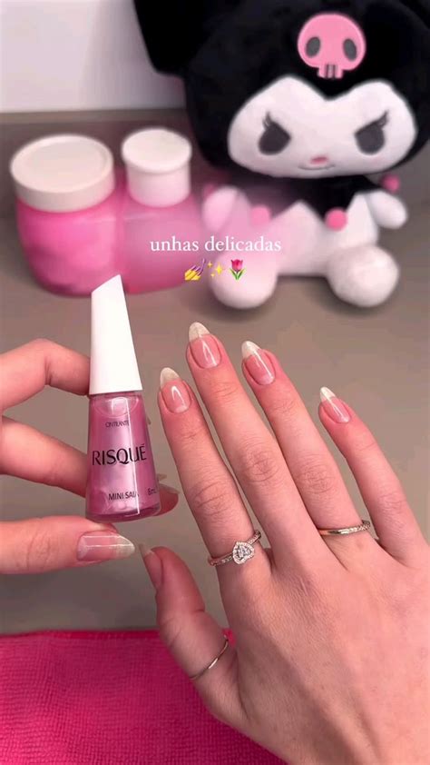 Esmalte Cintilante Mini Saia Risqué 8 Ml Gel nails Simple nails