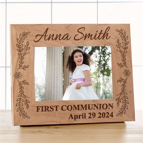 Communion Picture Frames Custom Gift For First Communion Baptism And