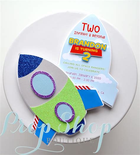 Buzz Lightyear Invitation Toy Story Invitations Toy Story Party