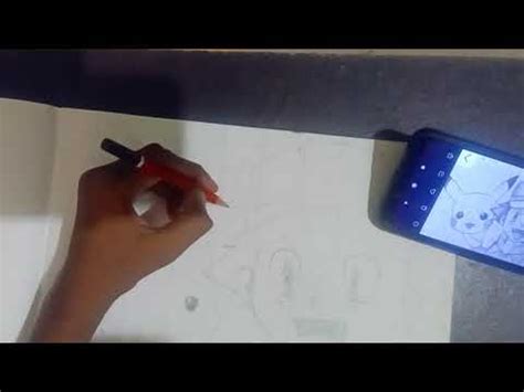 How To Draw Pikachu And Ash With Gird Method Youtube