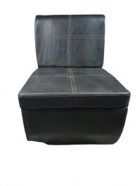 Office Single Seater Sofa Black Brown