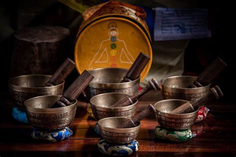 Tibetan Singing Bowl Set Of 7 Chakra Himalayan Meditation Singing Bowl