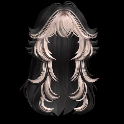 Two Tone Anime Hair Wolfcut Black Blonde Desenho De Cabelo Desenho