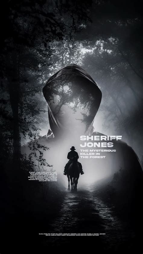 Sheriff Jones The Mysterious Killer In The Forest Poster In