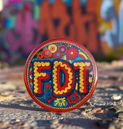 FDT Anti Trump Pin Widerstandsprotestknopf Politisches Punkabzeichen