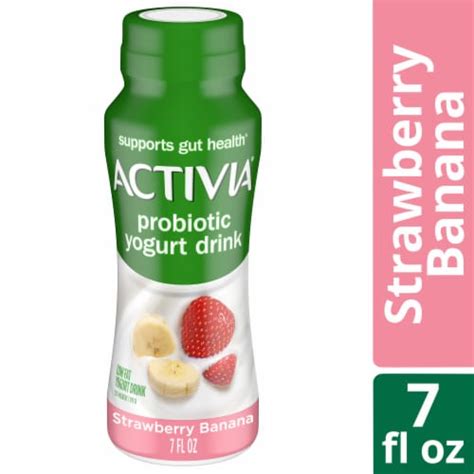 Activa Probiotic Strawberry Banana Dairy Drink Bottle 7 Fl Oz King