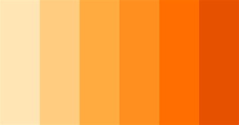 Shades Of Orange Color Palette ColorDrop