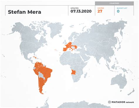 Stefan Mera’s Travel Map – Matador Network