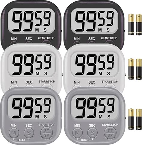 Amazon Pack Digital Kitchen Timer Min Sec Countdown