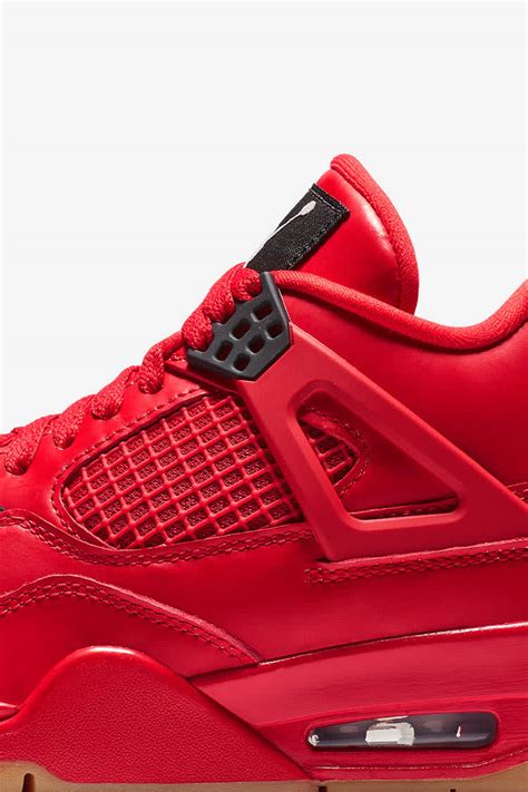 Air Jordan 4 Vermelho Fire e Preto para mulher Data de lançamento