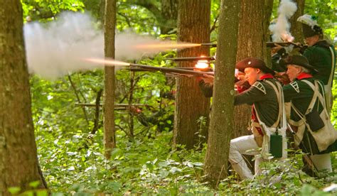 Ken Butler Rangers Loyalists Volley In Woods Revolutionary War Journal