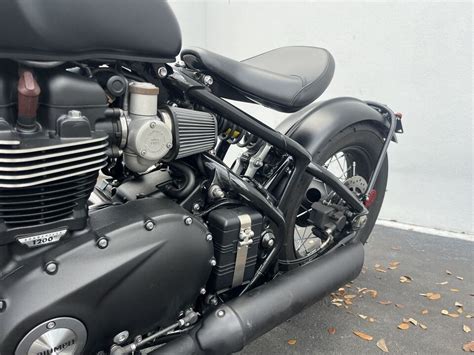 Triumph Bonneville Bobber Black Matt Jet Black Ebay