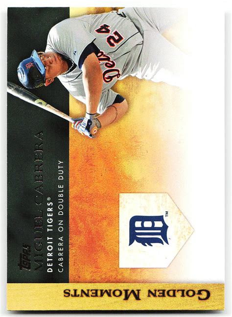 2012 Topps GM 40 Miguel Cabrera Golden Moments Series 1 EBay