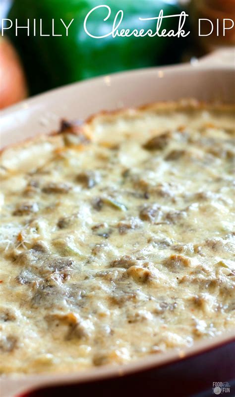 This Hot Cheesy Philly Cheesesteak Dip Is One Of The Best Queso Dips I Have Ever Had Its Easy