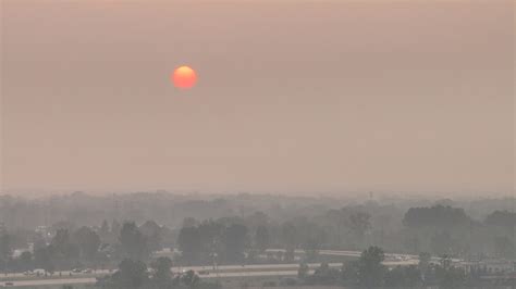 statewide air quality alert issued  canadian wildfires linger