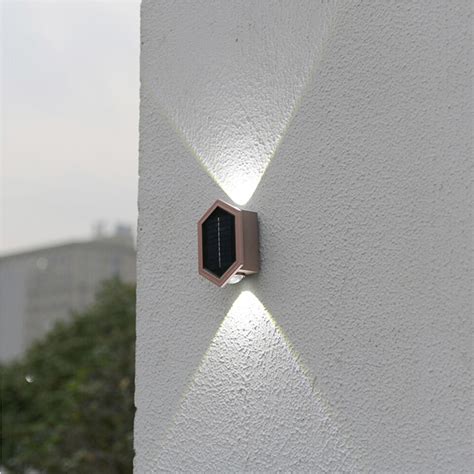 Solar Led Outdoor Night Light Plastic House Wall Lamp Waterproof For