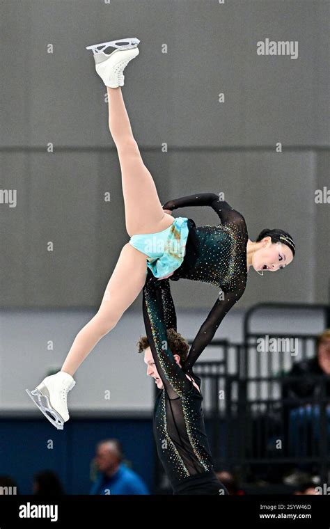 Naomi Williams Lachlan Lewer Usa During Junior Pairs Free Skating