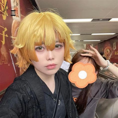 Zenitsu Cosplayer Wig Cosplay Wig Anime Character Wig Etsy