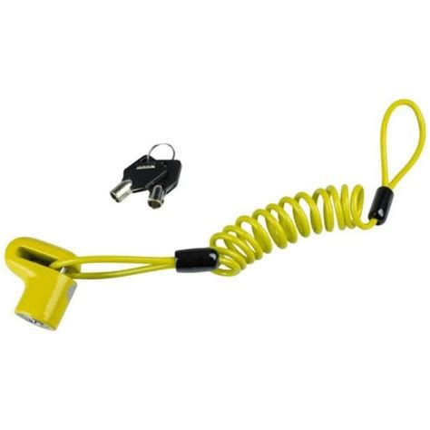 Antivol vélo câble BURG WACHTER 520 50 Yellow SB Câble acier