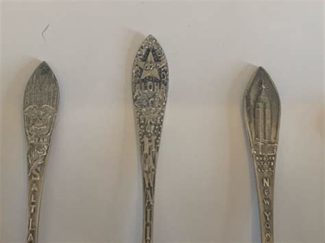 Lot Of Vintage Sterling Silver Souvenir Spoons Ebay