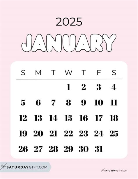 January 2025 Calendar Printable Free Cute Calendar Dennis R Allen