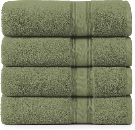 Amazon Lane Linen Large Bath Towels Set X Zero Twist