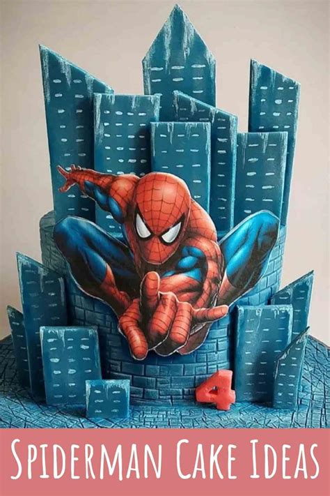 Spiderman Cake Ideas With Great Power Fun Party Pop Spiderman