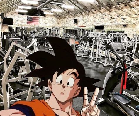 Goku Visits The Rock S Gym Personagens De Anime Anime De Artes