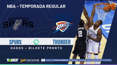 San Antonio Spurs x Oklahoma City Thunder onde assistir horário