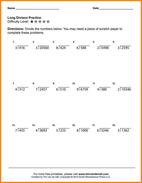 Grade Division Practice