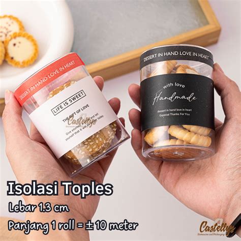 Jual New Isolasi Selotip Tape Iss Toples Kue Kering Nastar Hampers