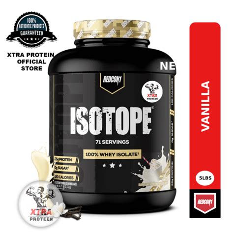 Redcon1 Isotope 100 Whey Isolate Protein Vanilla 5lbs 71 Servings