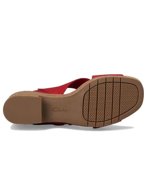 Clarks Nerisa West Sandals B In Red Lyst