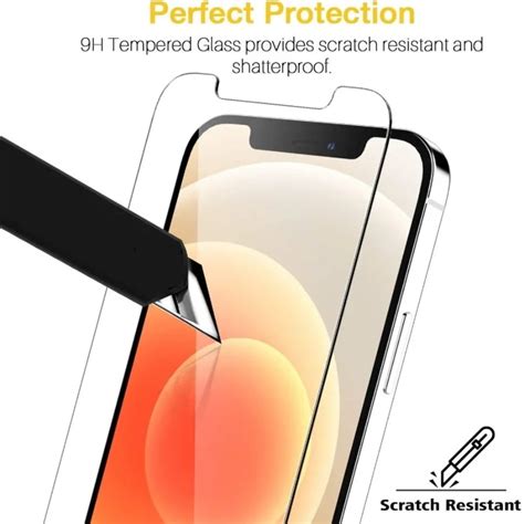 Pcs Mm Hd Clear Case Friendly Cover Tempered Glass Screen