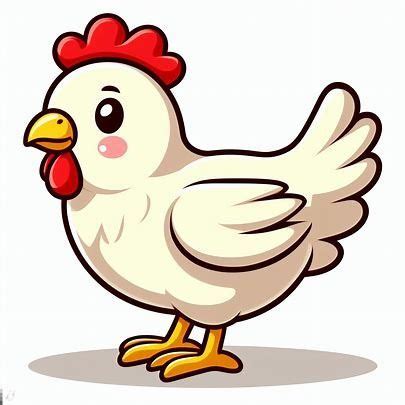 Single Chicken Cartoon Clipart Images Pencipta Imej Daripada