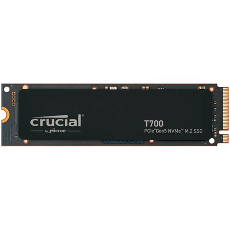 Crucial T700 1TB PCIe Gen5 NVMe M 2 SSD Microteam