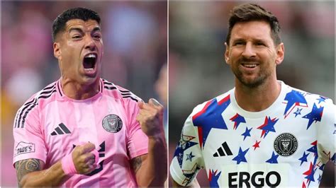 luis suarez reaches  goals   inter miami games  falling