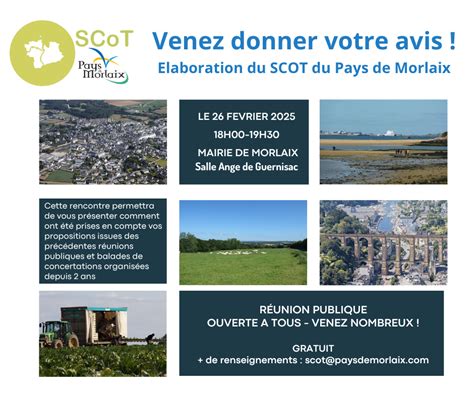 R Union Publique Scot Du Pays De Morlaix Pays De Morlaix