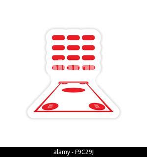 Stylish Sticker On Paper Pin Code Password Safe Stock Vector Image