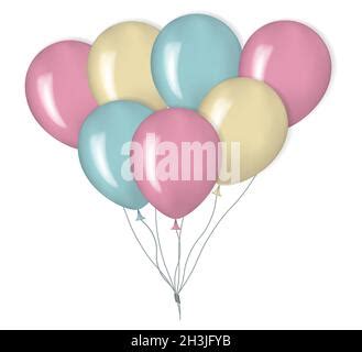 Color Glossy Balloons Background Vector Illustration Stock Vector Image