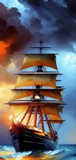 Sailing Ship Background Wallpapers