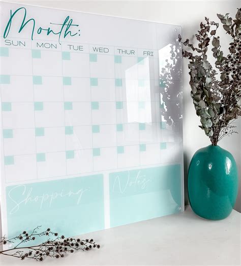 Acrylic Monthly Calendar Darla Marietta