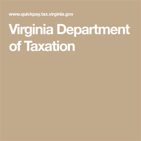 Va Dept Of Taxation Forms