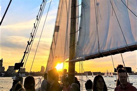 Sunset Sailing Cruise On A Tall Ship In Boston Harbor