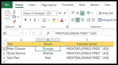 How To Use Right Formula In Excel Excel Web