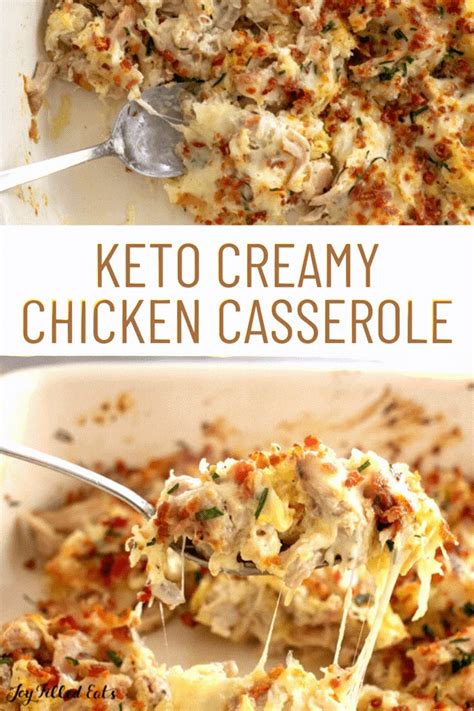 Keto Creamy Chicken Casserole Is A Perfect Meal Option For Busy